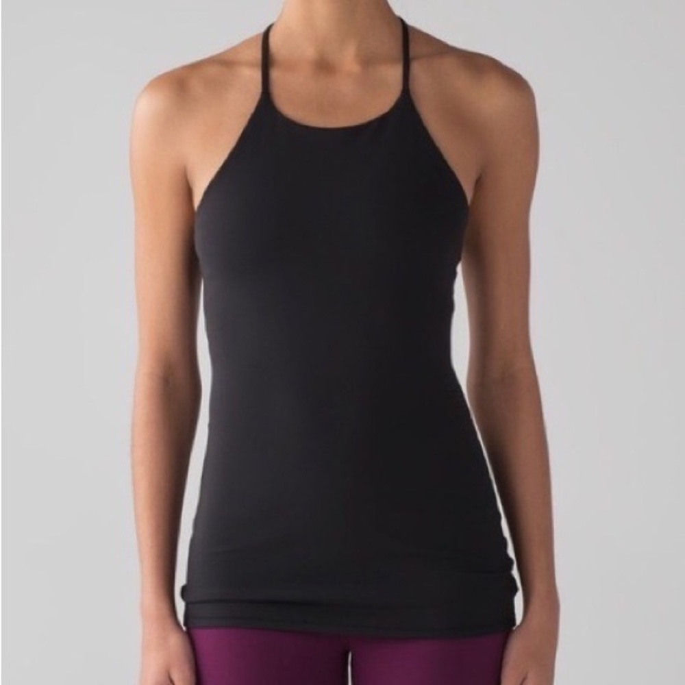 Lululemon high neck black tank top